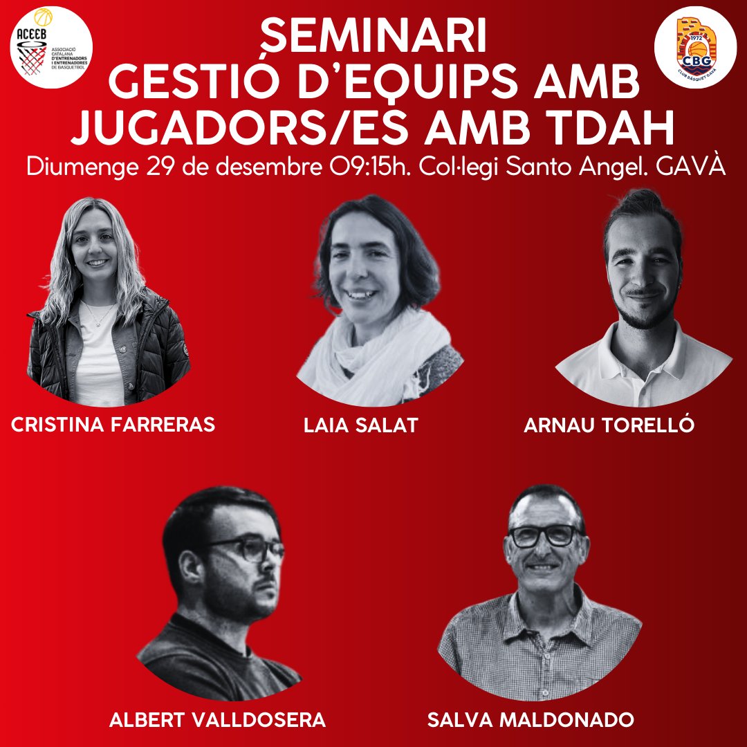 FORMACIÓ CONTINUADA | 🔊 Seminari ‘Gestió d’equips amb esportistes amb TDAH’ basquetcatala.cat/noticies/11031 🏀
