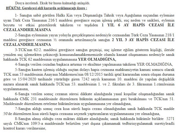 ErdemOzveren571's tweet image. 💢 Fatih Altaylı ile Karşılılı Taraf Olduğumuz Dosyada Kendisine 2 Yıl 3 Ay 
Hapis Cezası ile Yurt Dışına Çıkış Yasağı Verildi. 

Altaylı 'nın Yurt Dışı Çıkış Kararına İtirazı
ise Reddedildi. Karar istinaf da
Onaylanırsa 28 Şubat da Müslümanları "ispiyon" Etme Görevini üstlenen…