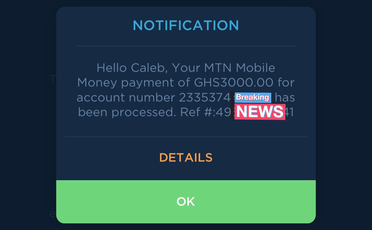 alukyi's tweet photo. Congrats @BraThierry17 ✨. GHS 8,000 has been sent🎉 #Lucky5Alukyi https://t.co/OQ3sZV06eZ