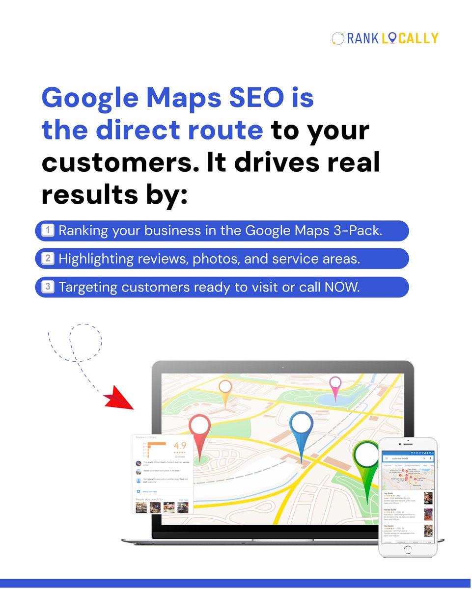 ranklocally_com's tweet image. Want to know the difference between Local SEO and Google Maps SEO?
Swipe through to understand the difference in detail!
#LocalSEO #GoogleMapsSEO #SEOForBusiness #LocalMarketing #OnlineVisibility #GoogleOptimization #GrowYourBusiness #SmallBusinessGrowth #DigitalMarketingStrategy