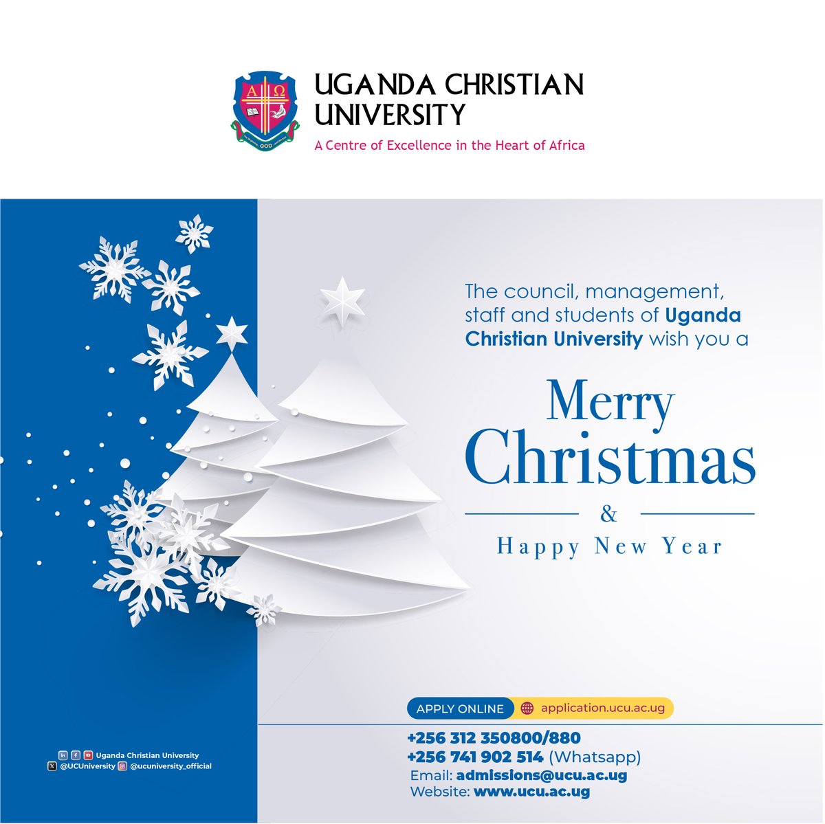Uganda Christian University (Official) tweet media