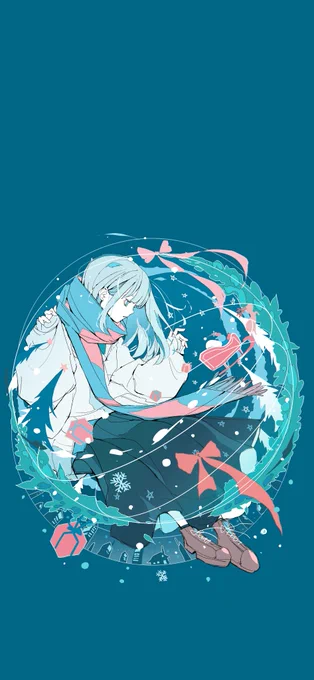 壁紙サイズスマホの待ち受けにどうぞクリスマス限定です 
