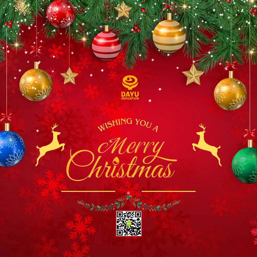 DAYUIRRIGATION's tweet photo. ๐ Merry Christmas from DAYU Irrigation Group! ๐๐ง
May your holiday season sparkle with joy, love, and sustainable blessings. Together, weโre building a greener future! ๐โจ
#MerryChristmas #DAYUIrrigation #GreenFuture https://t.co/D7IlIzETog