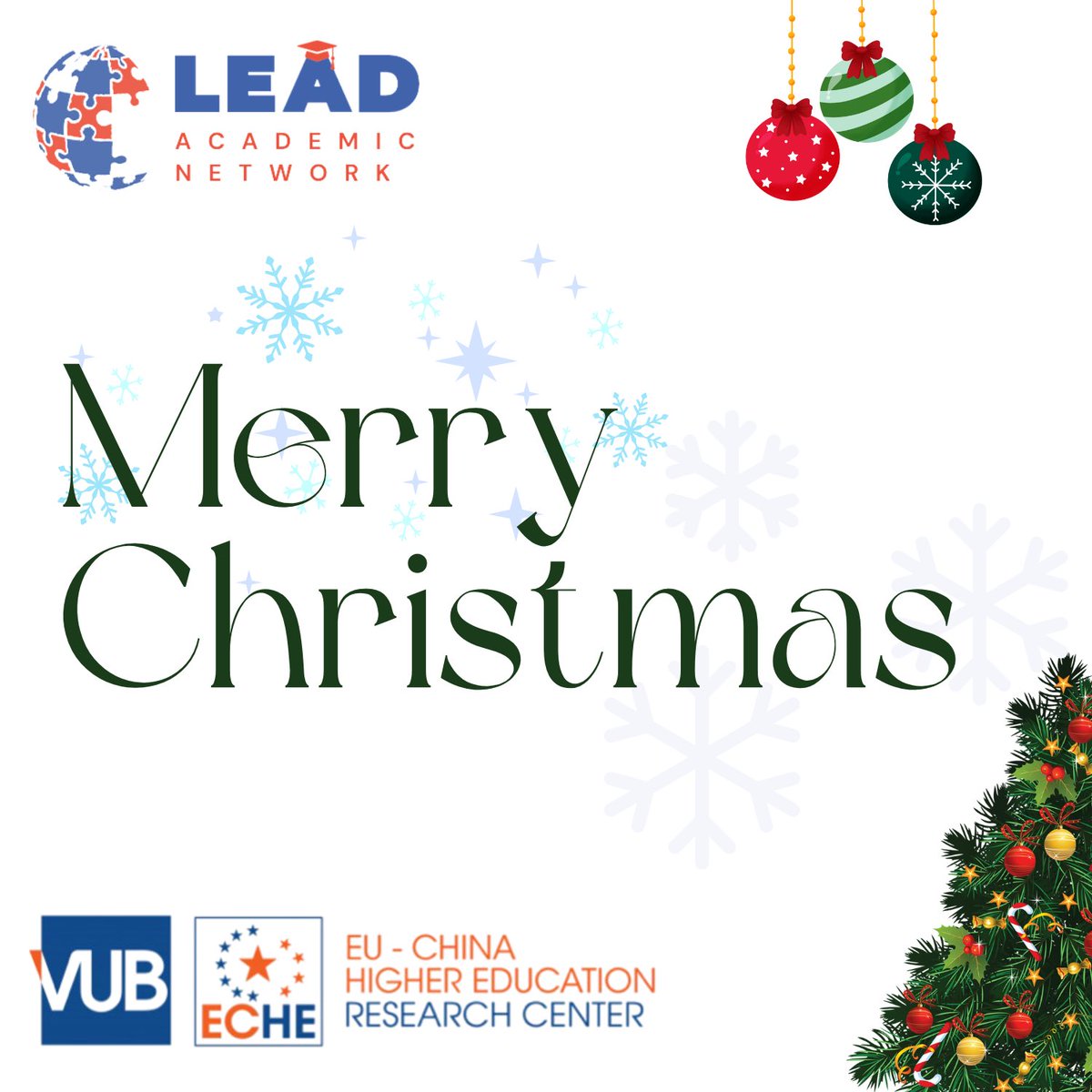 Lead2P's tweet photo. 🎄✨ Merry Christmas from the LEAD Academic Network and ECHE!  

Wishing you a season filled with joy, warmth, and meaningful moments. 

#MerryChristmas #SeasonGreetings #LEADAcademicNetwork https://t.co/Cdxmixx4Yf