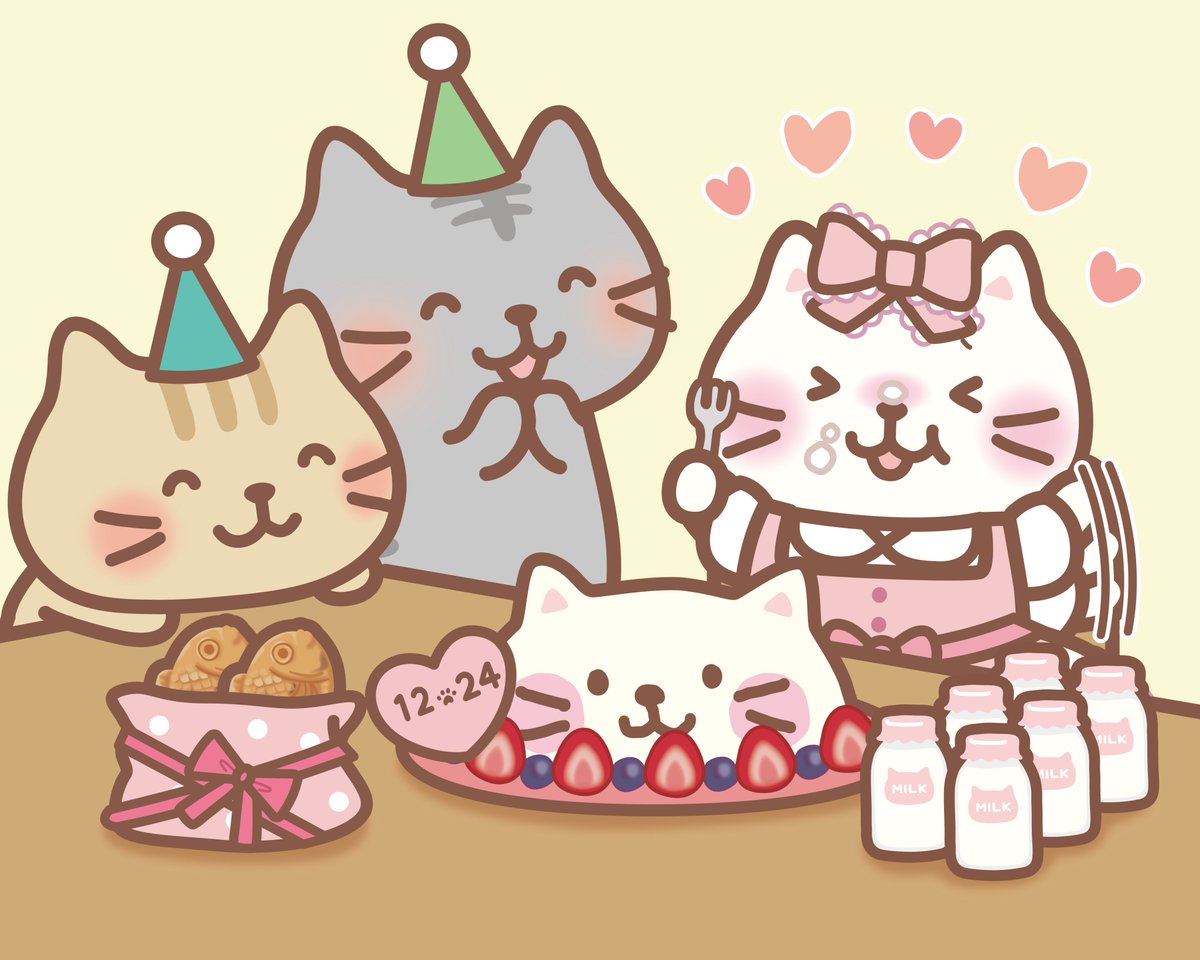 fukufuku_nyanko's tweet photo. 今日はしろたまちゃんのお誕生日✨
みんにゃにも一緒にお祝いしてほしいにゃ～～🐾

たーーっくさんの🎂を送ってにゃ💕

＃ふくふくにゃんこ集会 https://t.co/O8P1AHfFmK