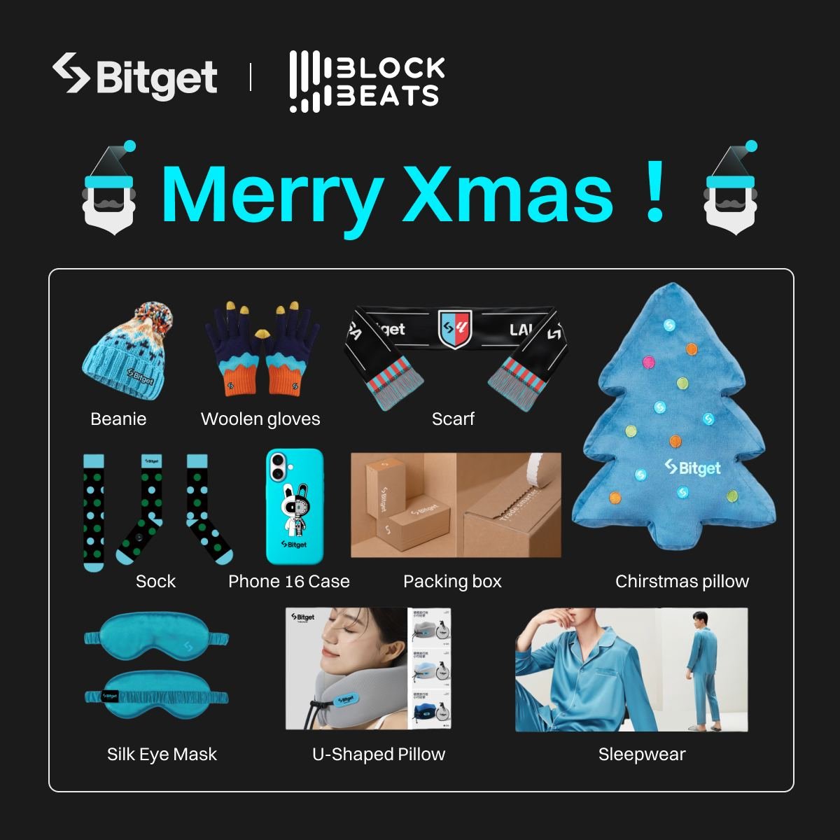 圣诞节来咯🎉Bitget &amp; 律动BlockBeats 联合福利

🧑‍🎄Merry Xmas！🎄

1⃣关注 <a href="/Bitget_zh/">Bitget中文</a> 和 <a href="/BlockBeatsAsia/">BlockBeats｜We're hiring!</a> 
2⃣点赞+转推+@两位好友

评论区抽 1 位粉丝，送 Bitget 精美圣诞礼盒🎁

24H开奖