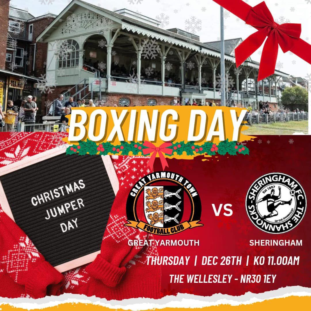 The_Bloaters's tweet photo. 🧡🖤THURLOW NUNN PREMIER DIVISION 🧡🖤

NEXT MATCH 

BLOATERS V SHERINGHAM 

BOXING DAY 11am 
@ THE WELLESLEY 
ADULTS £8 CONCESSIONS £5
Printed Programme £2 
🎅CHRISTMAS JUMPER DAY🎄
Your support is always genuinely appreciated 🧡🖤 https://t.co/4C34qCgJBu