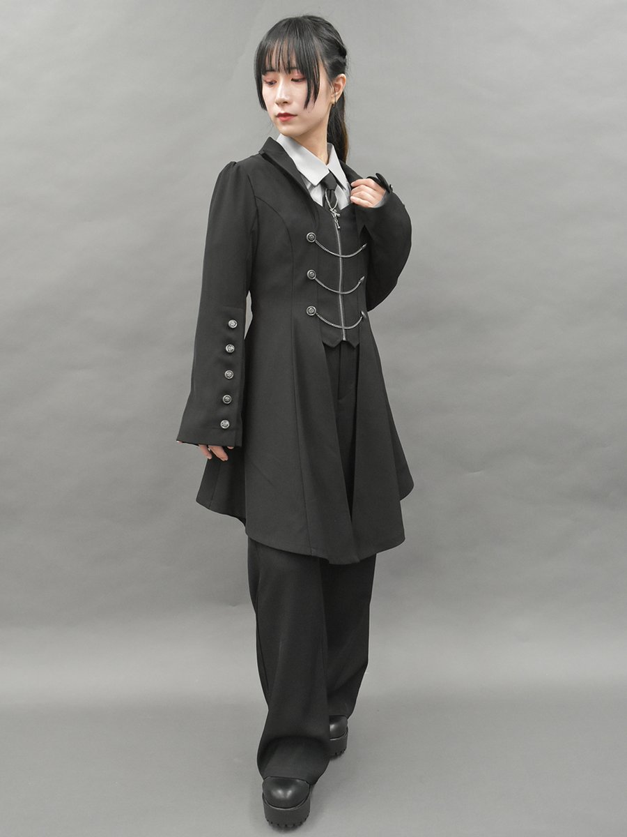 Luz フード付きジャケット✖️ロングパンツ黒　セット Pre Order】 予約アイテム更新🆕 POETIQUE人気シリーズの二次予約が