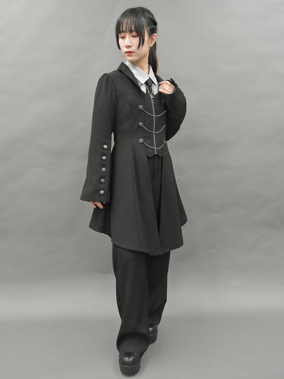 燕尾デザインロングジャケット | POETIQUE | axes femme online shop