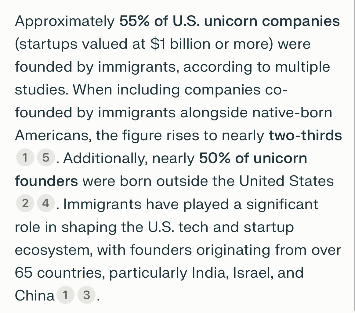 Many of the companies that are founded by immigrants will be the next set of Fortune 500 companies that will create millions of jobs in the future. And many of the founders of these companies once came here working at another company. This is America’s secret weapon.