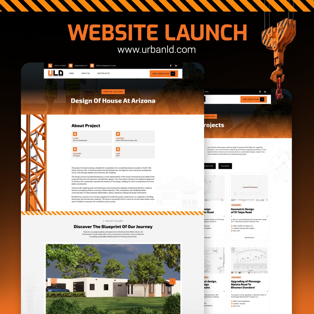 codexea_sl's tweet image. We’re thrilled to announce the launch of the brand-new website for Urban Link Development Pvt. Ltd.! 

🌐 Visit the website at urbanld.com

Have any questions? Reach out to us at 077 917 5075 or email us at info@codexea.com.

#Codexea #WebsiteLaunch #ULD