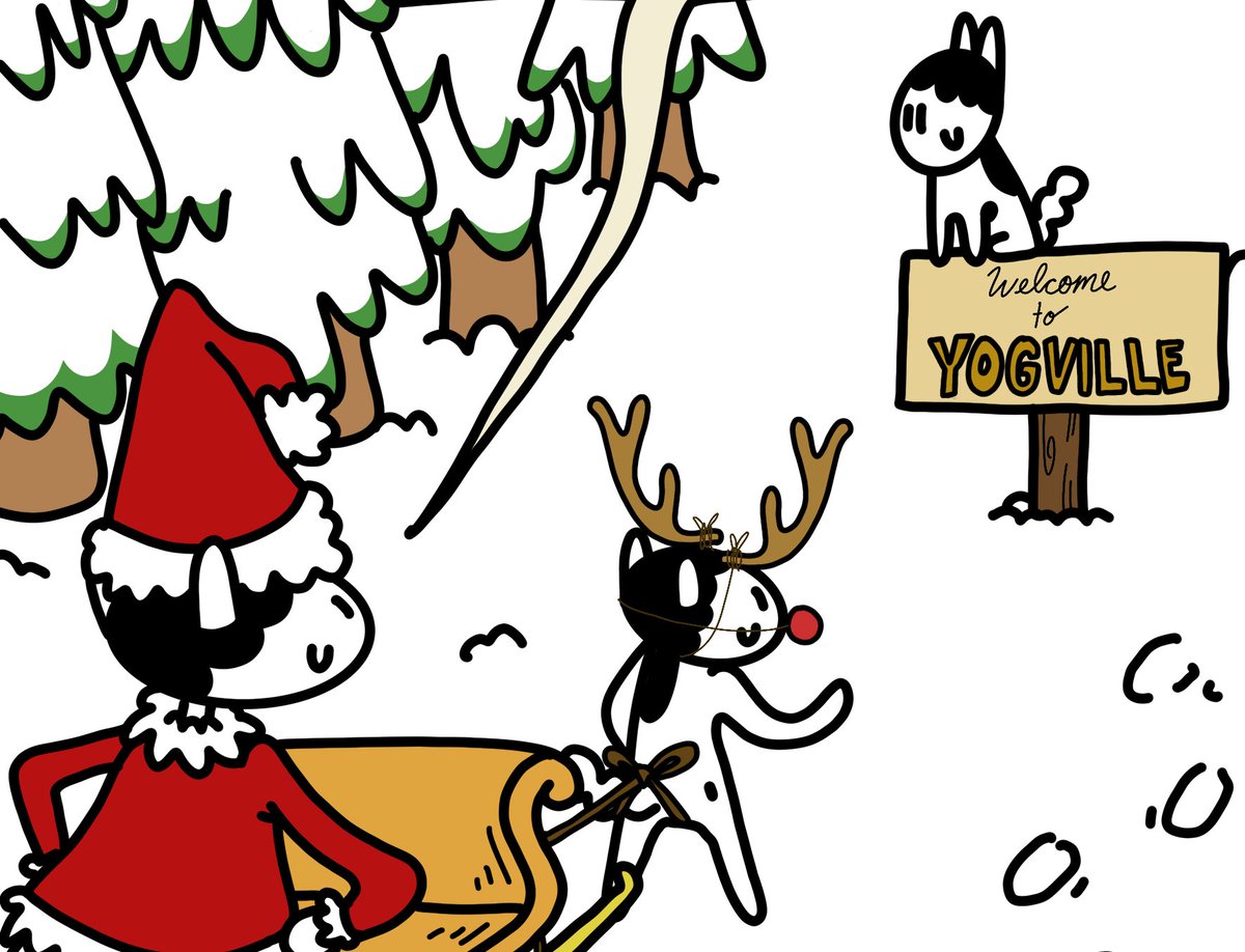 yog_coin's tweet photo. It's Christmas time in Yogville! 🎁🎄 https://t.co/dItFRPAHbv