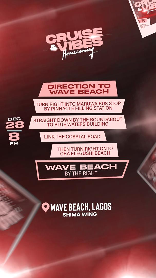 BukolaOfGod__'s tweet photo. 4 days left....🎉 💃 

Purchase your tickets at https://t.co/85lnqyjLI6. 

This Homecoming with Cruise is going to be amazing, so let's connect! Lagos's Wave Beach on December 28th 🌊 ♱️

Cc: @RealiconEvents 
@haddydbaddie10
@DjTainny 
Sceedbarms https://t.co/Drp9Vvq8Gc