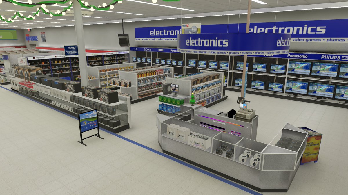 Reminder that we will be closed Christmas day. Need some last minute gifts for Christmas? Come on by the Super Kmart Center Electronics or Jewelry department. We are open until midnight (EST) on the 24th for those who need those last minute items. #VRCKmart #Kmart #VRChat