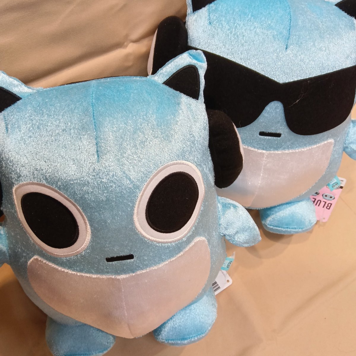 ブルーハムハム ベロアBIGぬいぐるみ 中古ぬいぐるみ ブルーハムハム(A⁄まがお) ねそべりBIGぬいぐるみ