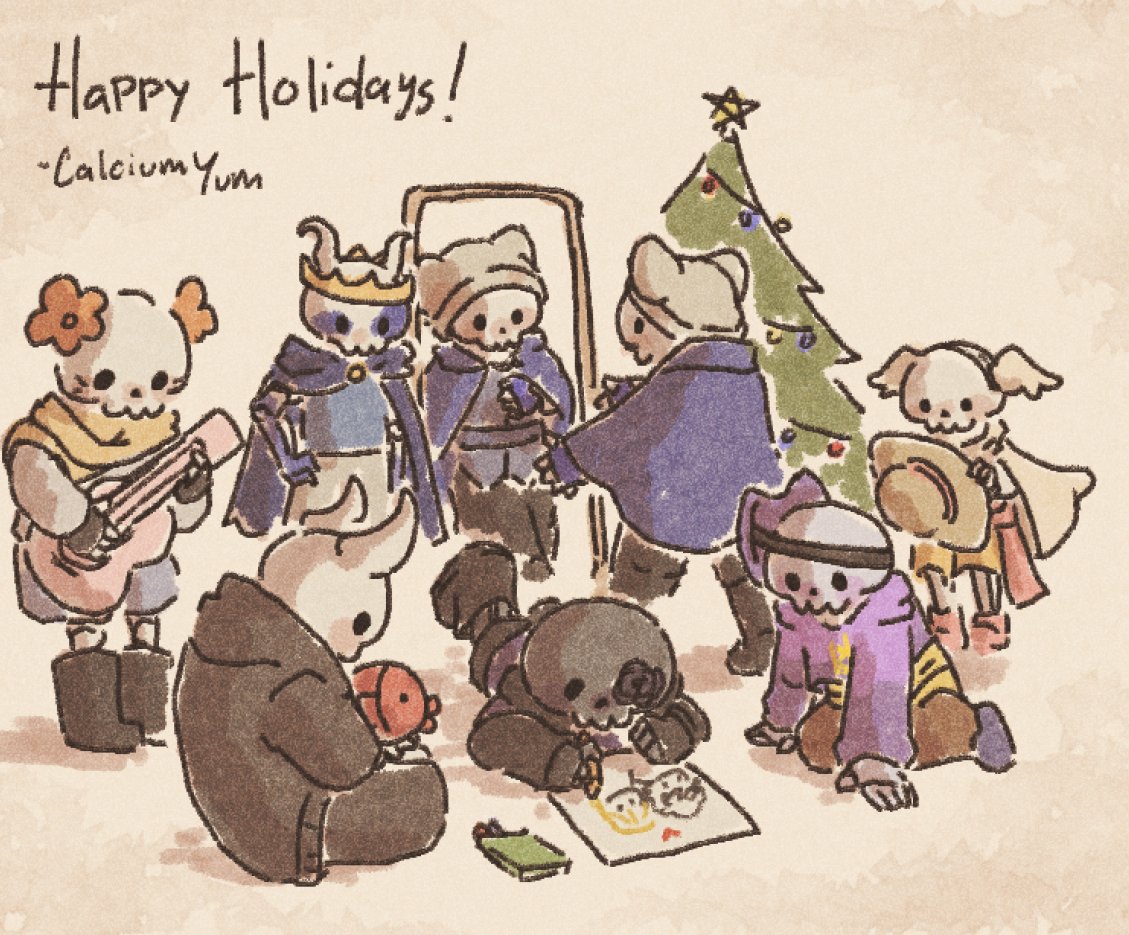 More lil skellies to celebrate Christmas eve!