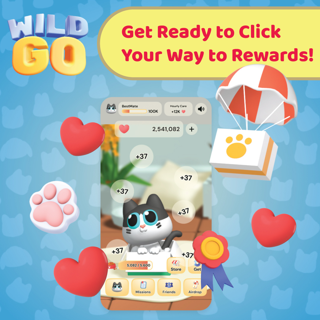 𝐆𝐞𝐭 𝐑𝐞𝐚𝐝𝐲 𝐭𝐨 𝐂𝐥𝐢𝐜𝐤 𝐘𝐨𝐮𝐫 𝐖𝐚𝐲 𝐭𝐨 𝐑𝐞𝐰𝐚𝐫𝐝𝐬! 🫵

WILDGO is here to bring fun and rewards together in the exciting world of Web3!

𝐖𝐡𝐚𝐭’𝐬 𝐖𝐈𝐋𝐃𝐆𝐎? 🐶

It’s the ultimate clicker game where your favorite animals come to life in a vibrant,