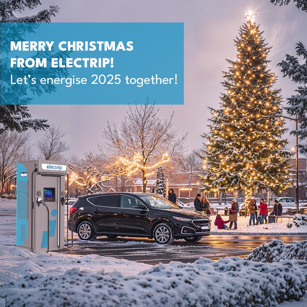 electripglobal's tweet photo. Merry Christmas from Electrip! Let's energise 2025 together! 🎄 #Christmas https://t.co/XpHfWvenHv