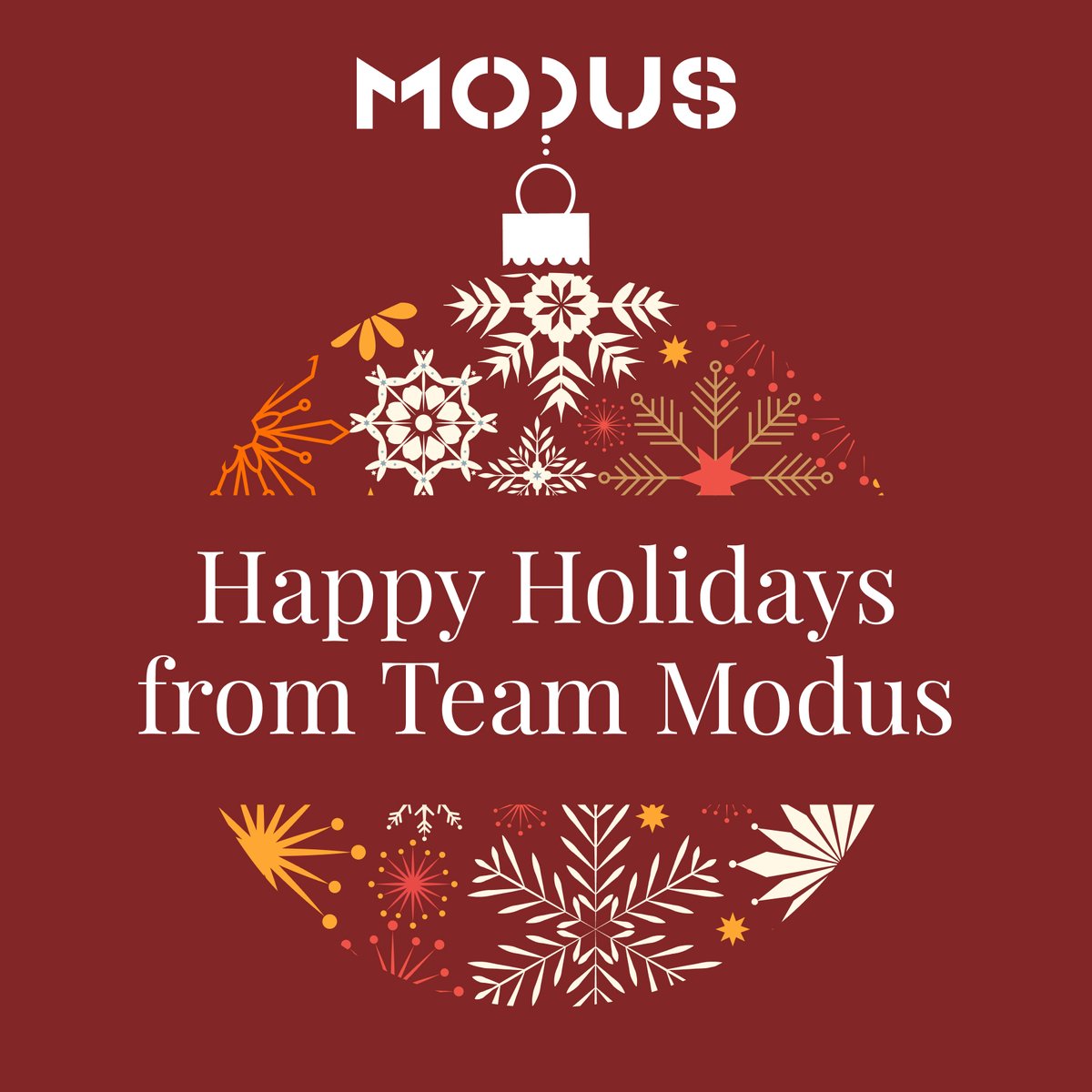 From all of us at Modus, wishing you a peaceful holiday season ✨

#modus #venturebuilding #happyholidays