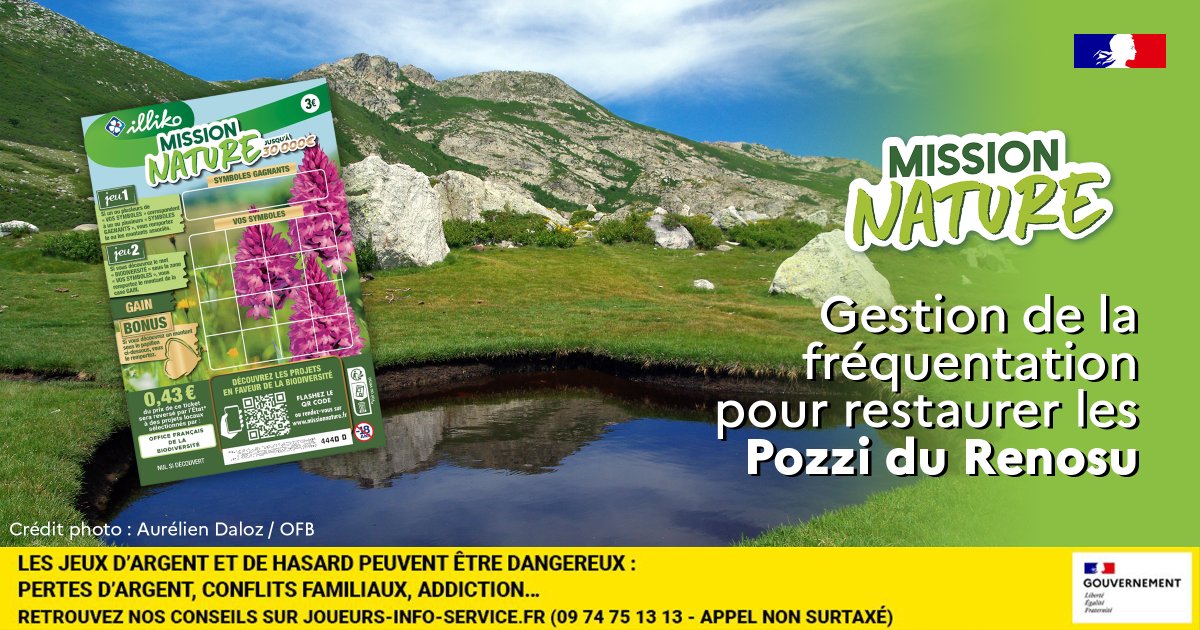 Office français de la biodiversité (@ofbiodiversite) on Twitter photo 🍀 Dans le cadre du jeu de grattage #MissionNature, 19 projets de restauration de la biodiversité sont mis en œuvre
🏞️ Retour sur le projet de gestion de la fréquentation pour restaurer les Pozzi du Renosu piloté par le <a href="/parcudicorsica/">Parc naturel regional de Corse - Parcu di Corsica</a>
👉 ofb.gouv.fr/gestion-de-la-…
@FDJ 🍀 Dans le cadre du jeu de grattage #MissionNature, 19 projets de restauration de la biodiversité sont mis en œuvre
🏞️ Retour sur le projet de gestion de la fréquentation pour restaurer les Pozzi du Renosu piloté par le <a href="/parcudicorsica/">Parc naturel regional de Corse - Parcu di Corsica</a>
👉 ofb.gouv.fr/gestion-de-la-…
@FDJ