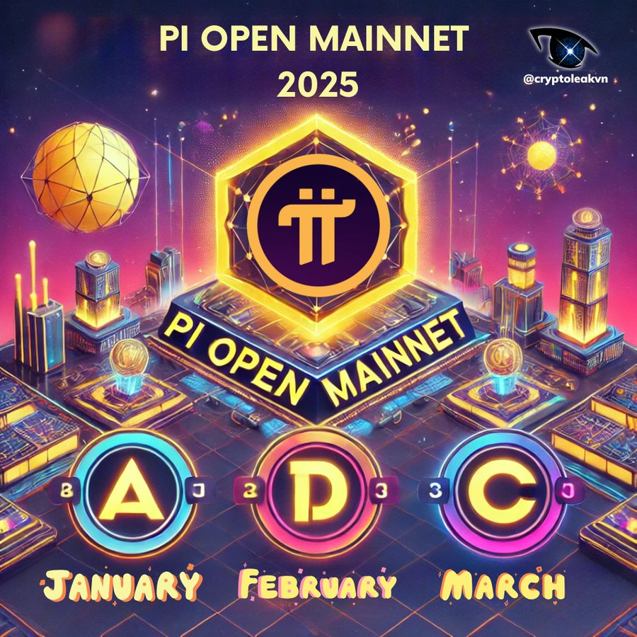 🚀The Pi Core Team has officially announced that the Pi Open Mainnet will launch in Q1 2025!

🌟 What’s your guess? When will it go live?

A. January
B. February
C. March
💬 Drop your answer in the comments below! Let’s see who gets it right! 

#PiNetwork Join TG: