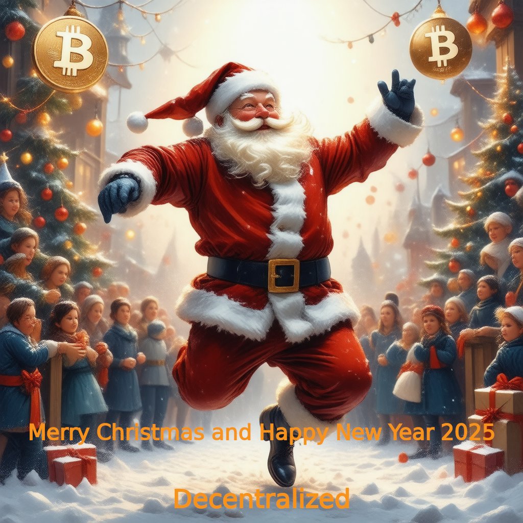 Decentralized #FREESAMOURAI ₿丰⚡ (@decentralized_b) on Twitter photo ¡¡GM!!
Deseándoles una Feliz Navidad y un fantástico Año Nuevo 2025!
Especial mención para los amigos de la zona afectada por la dana en Valencia y más zonas aledañas.
Pasar felices fiestas y deseo que todo mundo encuentre un motivo para estar feliz!
2025 será más y mejor! ¡¡GM!!
Deseándoles una Feliz Navidad y un fantástico Año Nuevo 2025!
Especial mención para los amigos de la zona afectada por la dana en Valencia y más zonas aledañas.
Pasar felices fiestas y deseo que todo mundo encuentre un motivo para estar feliz!
2025 será más y mejor!