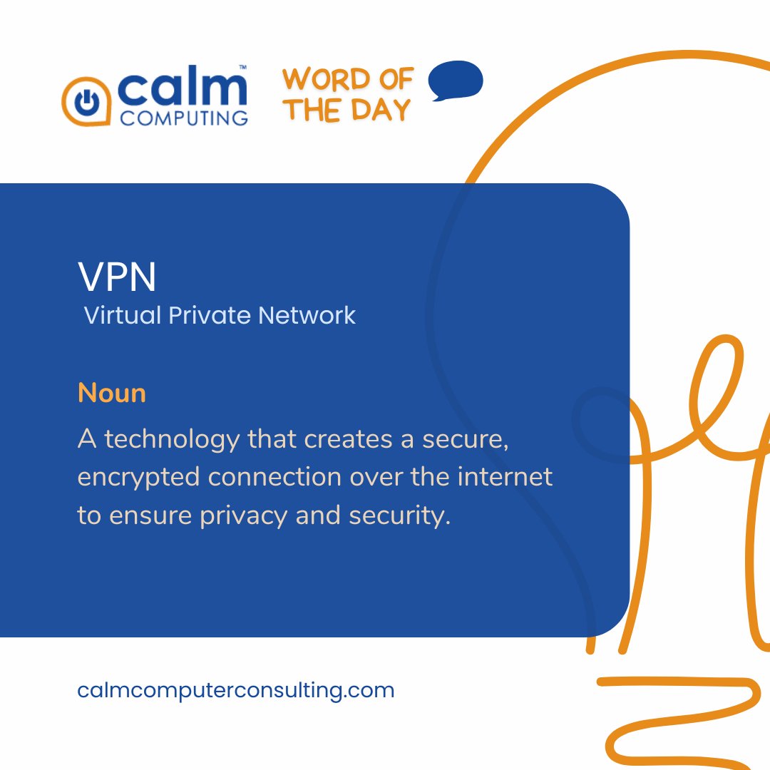 🔒 Protect your data with a VPN! 🌐 Stay private, secure public Wi-Fi use, bypass geo-restrictions, and block trackers. A Virtual Private Network encrypts your connection, keeping you safe from prying eyes. 🛡️✨ #CyberSecurity #VPN #OnlineSafety