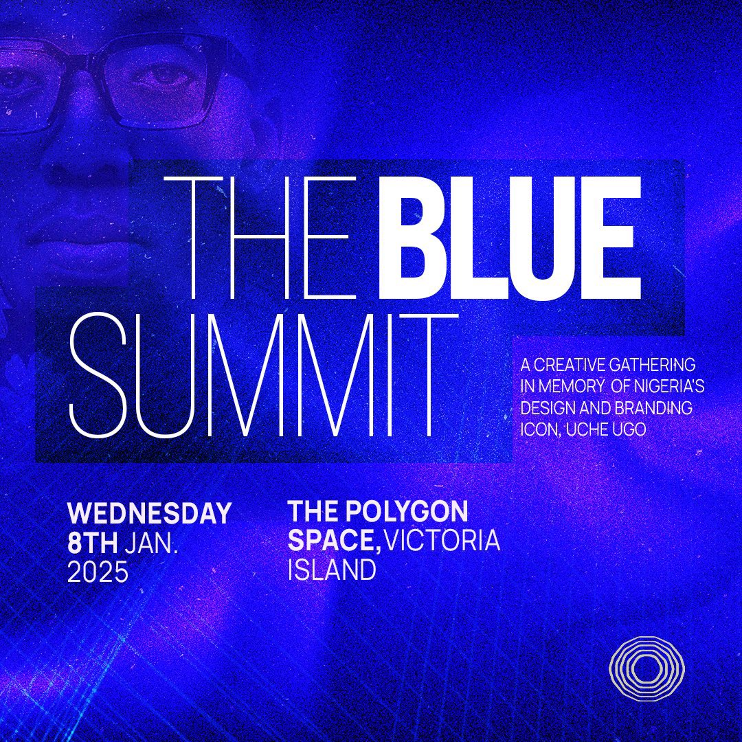 thebluesummit's tweet photo. This January, as we mark a year since the passing of our beloved friend and icon, Uche Ugo, we honour his legacy with the inaugural edition of The Blue Summit—a gathering of creative minds dedicated to sparking new conversations on African creativity.

#TheBlueSummit #UUCon https://t.co/xDEaPri0zq