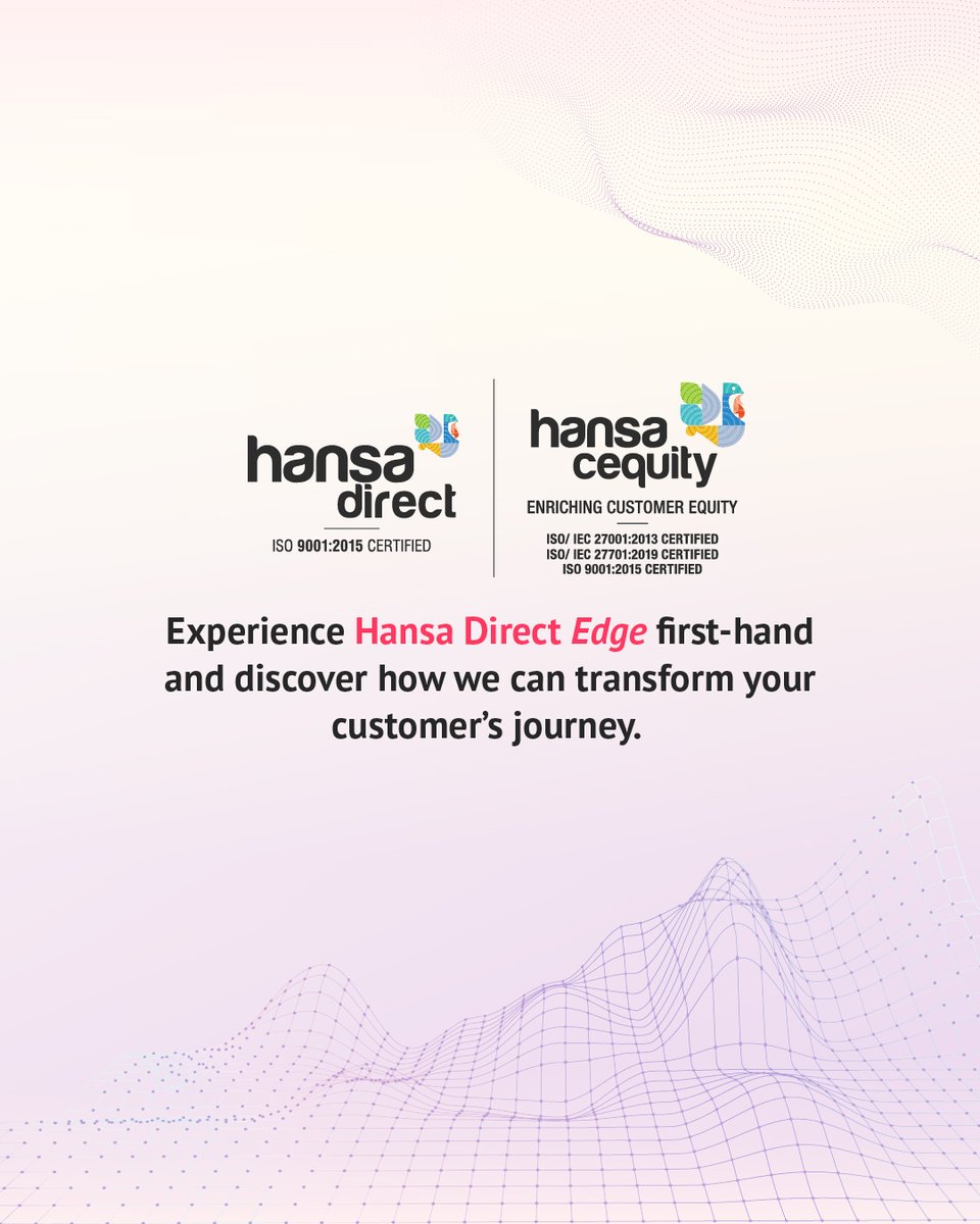 ✨ We’ve Arrived: Hansa Direct Edge ✨ 

Say hello to Hansa Direct Edge – our next-generation CX facility in Airoli, Navi Mumbai, designed to redefine Customer Experience. 

For more information, contact us at 9840986420 or 7722009571.

#HansaDirectEdge #CXInnovation