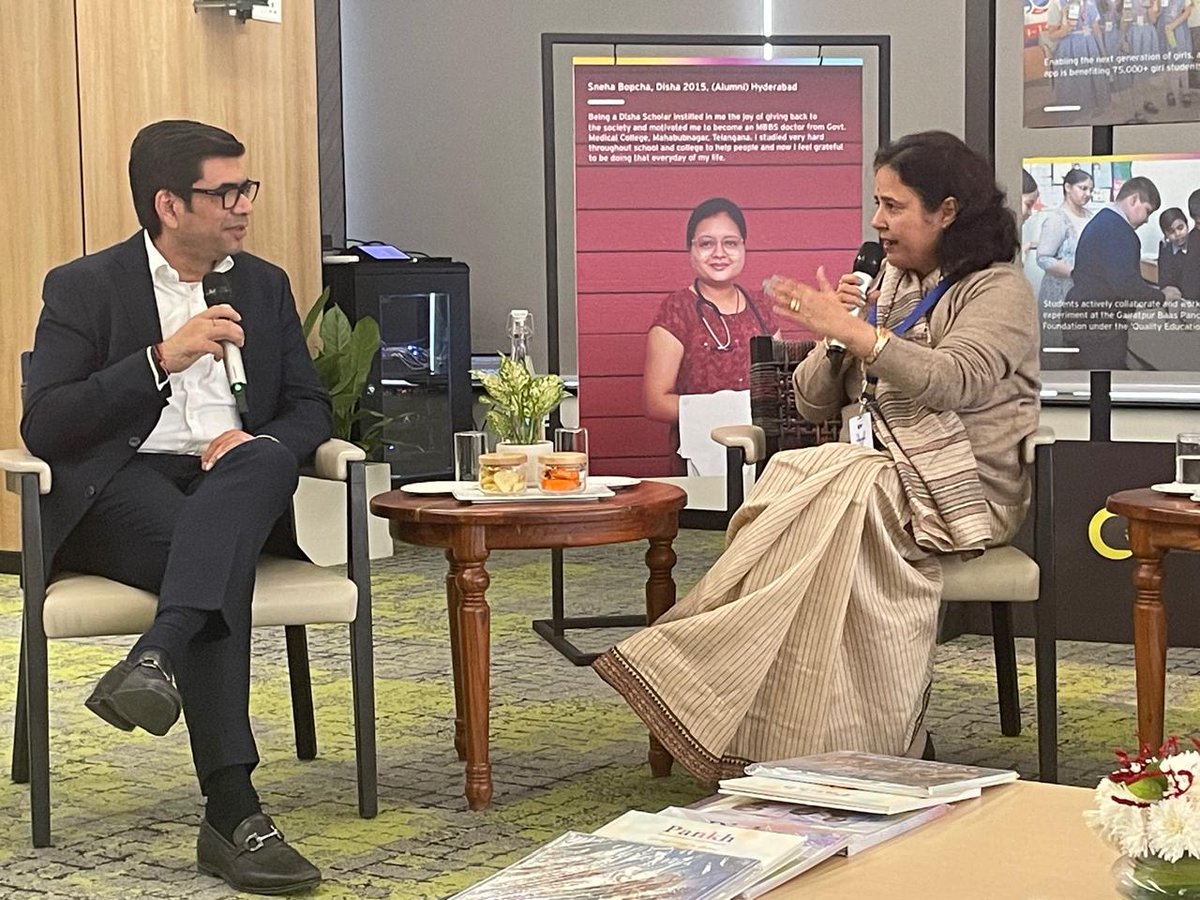 smsehgalfdn's tweet photo. It was great to be part of EY Foundation's 20th-anniversary celebration. Ms. Anjali Makhija, CEO and trustee, #SMSF, shared the foundation's partnership journey with #EYFoundation
@EY_India
#partnership #ruraldevelopment #schooltransfromation #watermanagement #waterconservation https://t.co/hTx5LwQ4fj