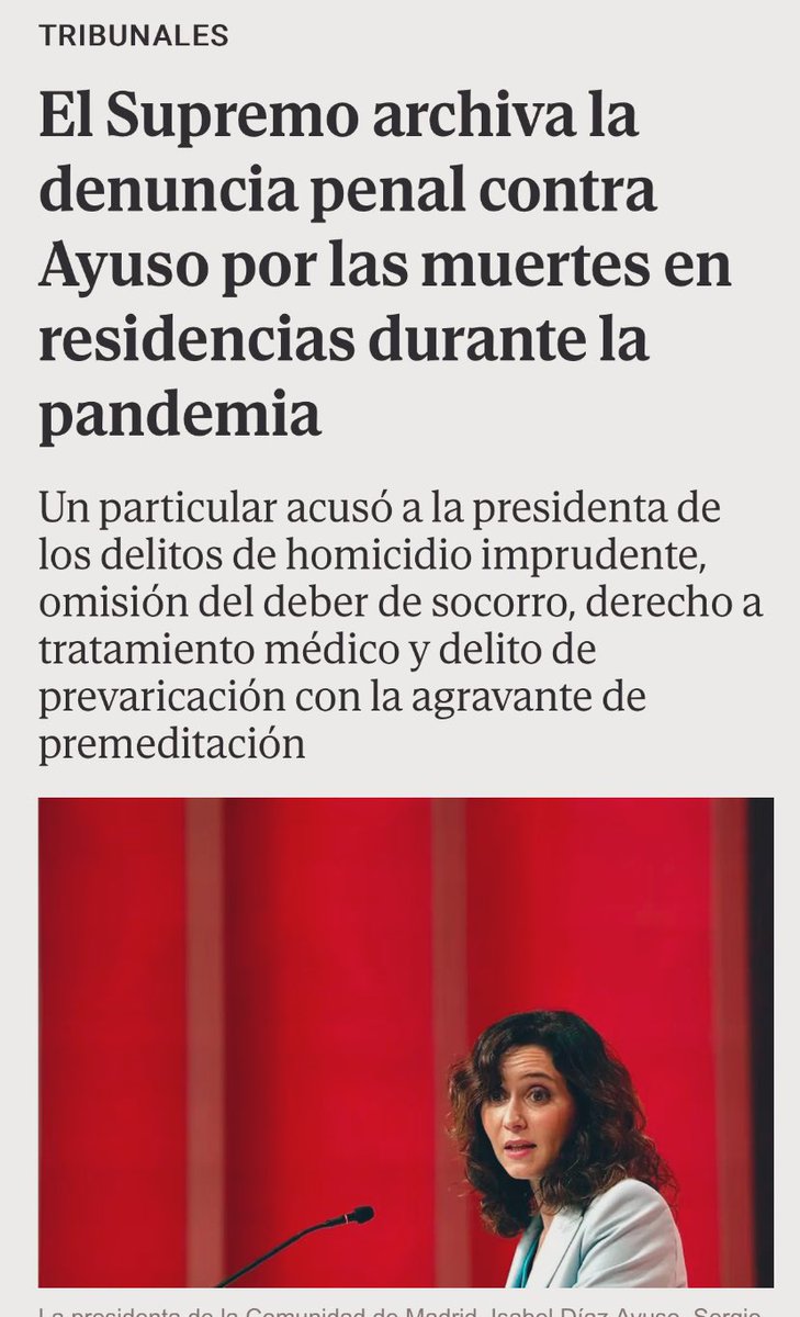 judit_sinhache's tweet photo. Vivo en un país donde hay jueces que NO aceptan querellas, las archivan o ‘prescriben’ si son contra los responsables de la gestión criminal que ha costado 7291 o 223 vidas

Pero SÍ las aceptan de un sindicato acusado de extorsión, basadas en recortes de periódico, 1 bulo, 1 foto cogiendo a un bebé, rumores…

¿La impunidad de PPVOX es gracias a este   #GolpismoJudicial ?

#DictaduraJudicial 
#Lawfare