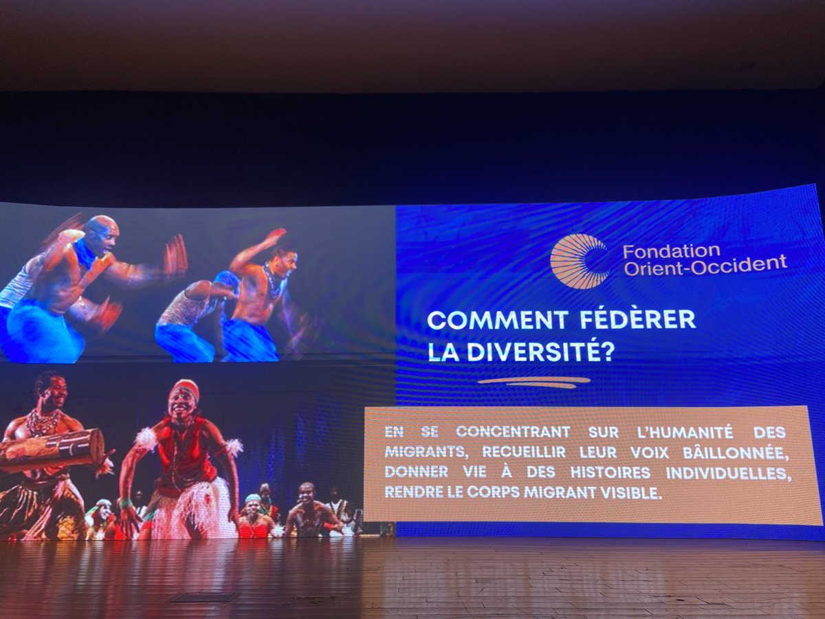 Maroc:  Honoré de participer au 30eme anniversaire de la création de la Fondation Orient-Occident.  Des images fortes et des mots essentiels pour dire que “ l’ Autre c’est moi” et consacrer 30 ans d’engagement auprès des populations réfugiées et migrantes.  🙏 #Yasmina Filali.