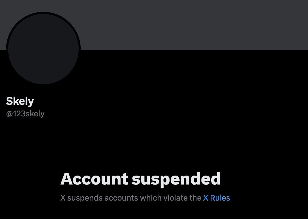 tryPluid's tweet photo. NEWS: Founder of AI-Pool @123skely suspended on X

The project just raised a public $5M+ using an innovative AI agent presale https://t.co/s13avtbLcc