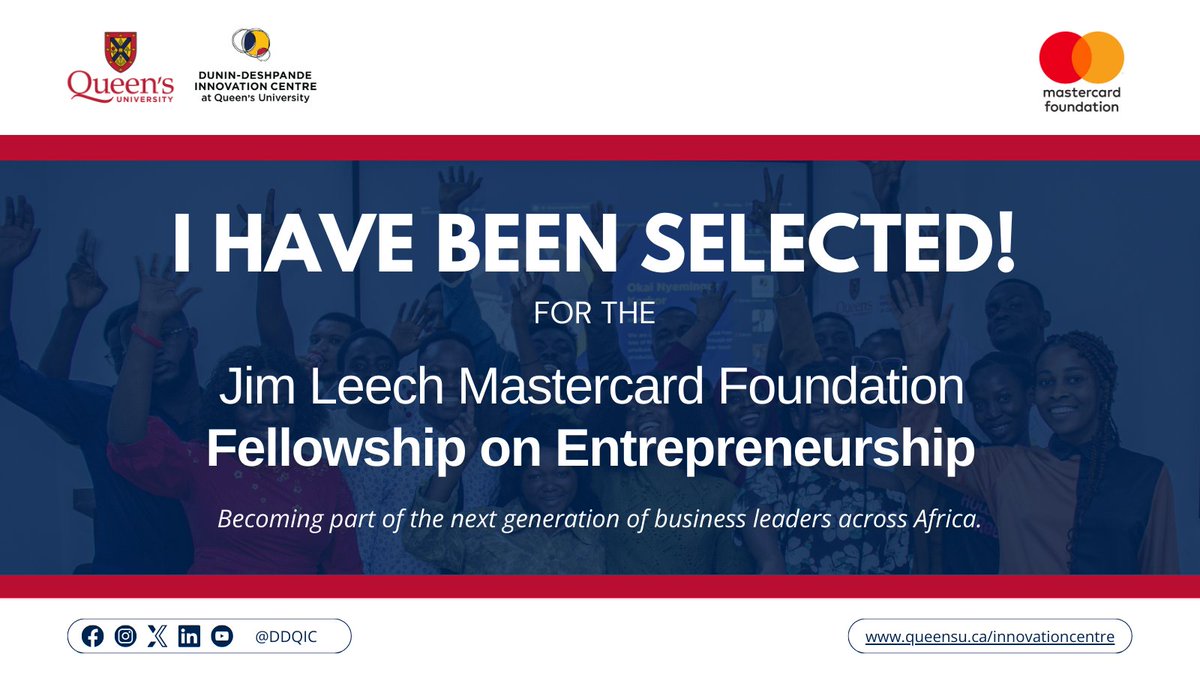 Kezamarie12's tweet image. 2024 ended with great news!!😍
I’m thrilled to share that I have been selected as a JimLeech Fellow! I can’t wait to further develop my entrepreneurship idea, turning it into a scalable solution that impacts even more lives!!!!
#MastercardFoundation 
#Entrepreneurship