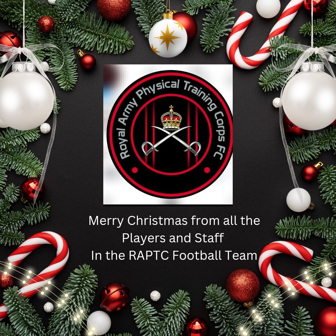 RAPTC Football Club (@raptcfootball) on Twitter photo Merry Christmas to ALL
Have a fantastic time with all your loved ones at this special time.
#RAPTC #Football #Family
<a href="/RAPTC_Official/">Royal Army Physical Training Corps</a>
<a href="/RAPTC_Corps_SM/">RAPTC Corps Sergeant Major</a> Merry Christmas to ALL
Have a fantastic time with all your loved ones at this special time.
#RAPTC #Football #Family
<a href="/RAPTC_Official/">Royal Army Physical Training Corps</a>
<a href="/RAPTC_Corps_SM/">RAPTC Corps Sergeant Major</a>