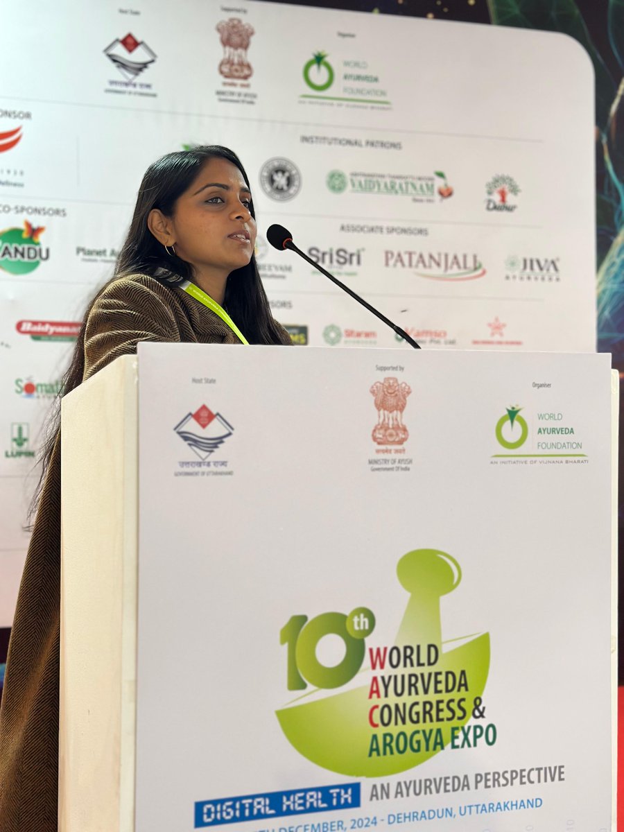 ishafoundation's tweet image. Sadhguru Gurukulam Samskriti alumni Rushmitha and Gowtham excelled at the 10th World Ayurveda Congress in Dehradun where Rushmitha&apos;s research papers were selected for publication in the WAC journal, while Gowtham&apos;s film &quot;Ayurveda - Aajeeva Margam&quot; won first prize – the…