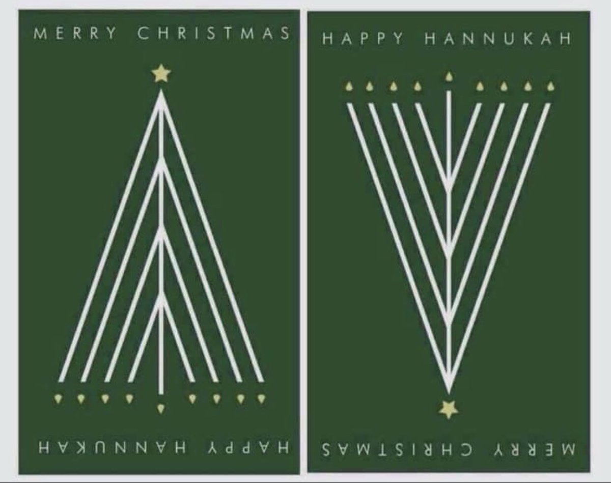 Laat deze Kerst en Chanoeka het licht de duisternis verdrijven! Ik wens iedereen mooie dagen.