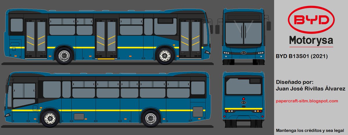 Kalash_Rivi's tweet photo. BYD B13S01 (Integral)
#TransMilenio #Esomos #BYD #Motorysa #Blueprints #Onibus https://t.co/lLaiAqvxoz