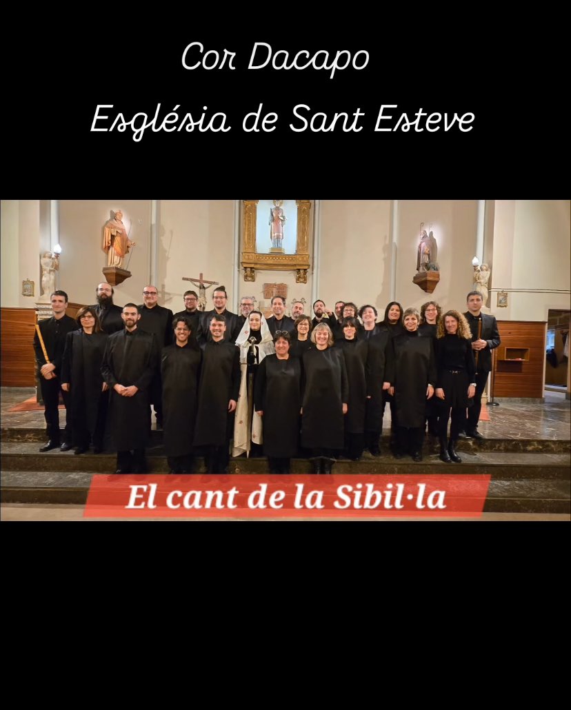 CorDaCapo's tweet photo. Un plaer ahir interpretar el Cant de la Sibil•la a Vila-seca. 
Avui a les 23h ens podeu tornar a escoltar al Santuari de la Ma de Deu de Misericòrdia, Reus. 

Molt bones festes! 🎶🎄

@AjVilaseca @reus_cat @ReusCultura @lapinedaplatja https://t.co/XqZ75LxZtH