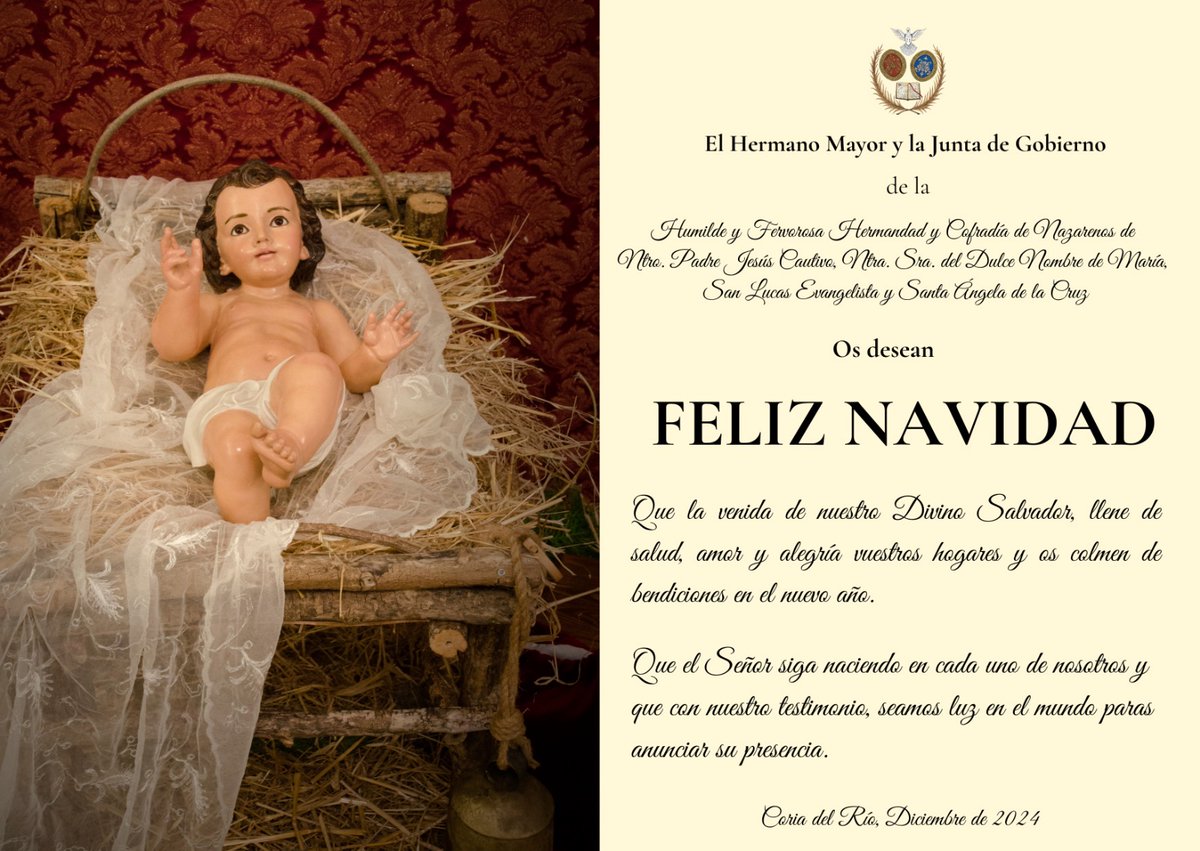 Hermandad Cautivo Coria del Río (@cautivo_coria) on Twitter photo 