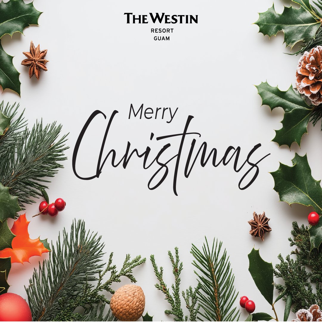 🎄✨ Wishing you a Merry Christmas from all of us at The Westin Resort Guam! May your holiday season be filled with warmth, joy, and unforgettable moments. 🌟🏨