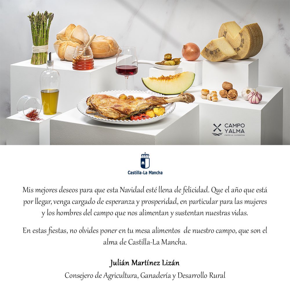 Mis mejores deseos para que esta Navidad esté llena de felicidad rodeados de quienes más queremos. 

Sigamos haciendo juntos de Castilla-La Mancha la tierra que nos merecemos.

¡FELIZ NAVIDAD Y FELIZ 2025!🎄💫