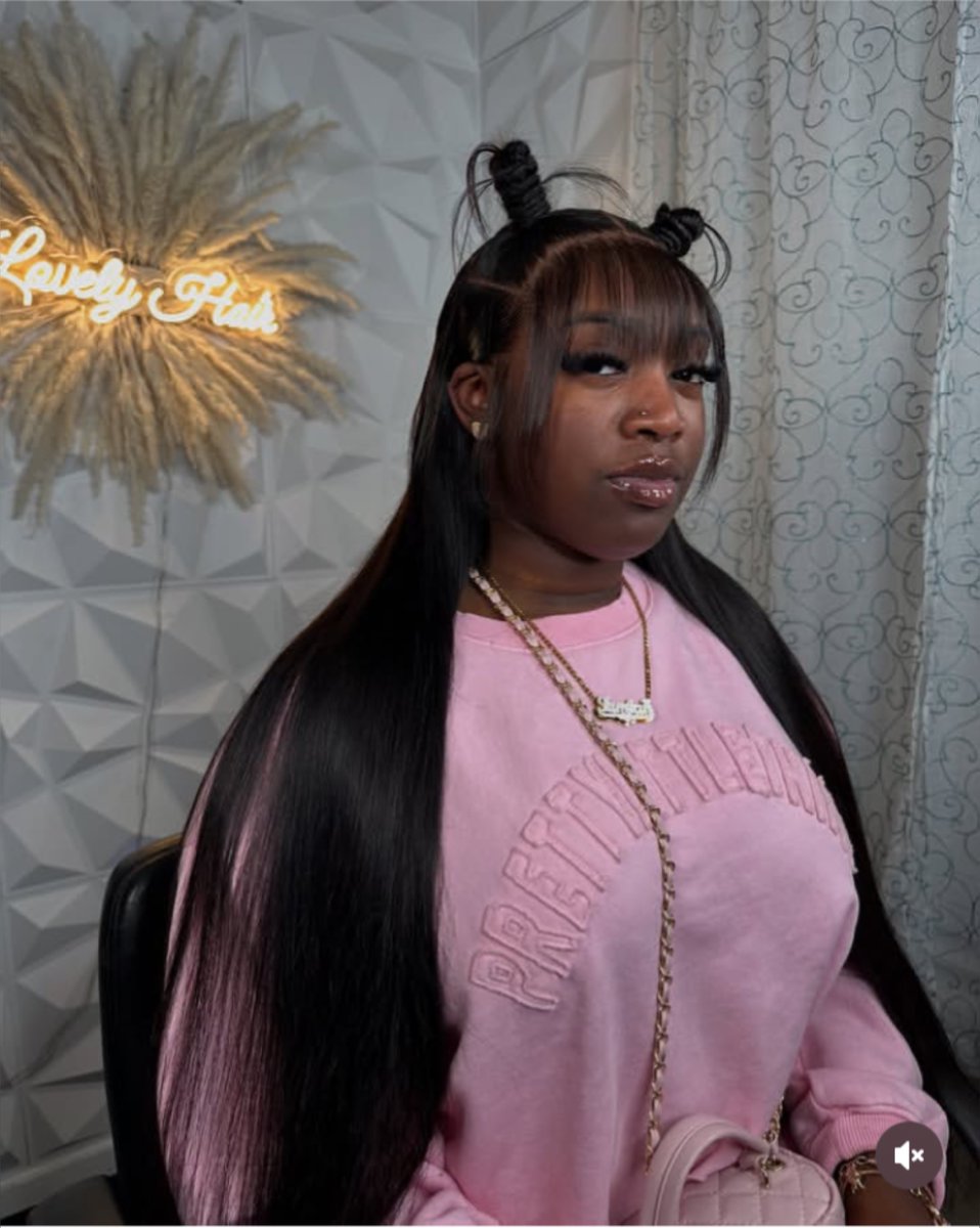 dyhair777's tweet image. bang wig with double bun style 🌟🌟#bangwig #bangstyle