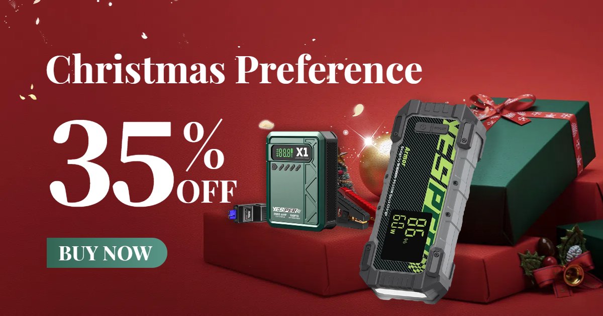 YESPER_Official's tweet photo. 🚗💨 What’s the top Christmas gift for drivers in 2024?
Many are opting for YESPER’s jump starters and tire inflators as winter approaches. Keep your car ready for anything! https://t.co/r99FRkQ5mp
#Christmas2024 #YESPER #christmasjumperday  #HolidaySavings #ChristmasEve https://t.co/Ky1FMQtDTj