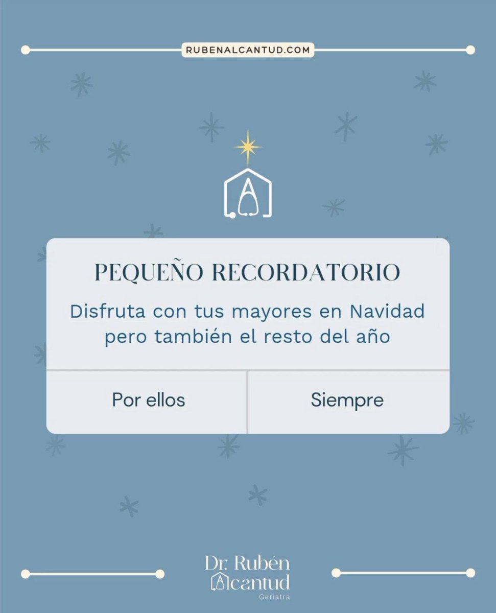 🧓🏻👴🏻Que estas fechas estén llenas de momentos preciosos con quienes más queremos. 🎁 ¡Feliz Navidad! 🎄