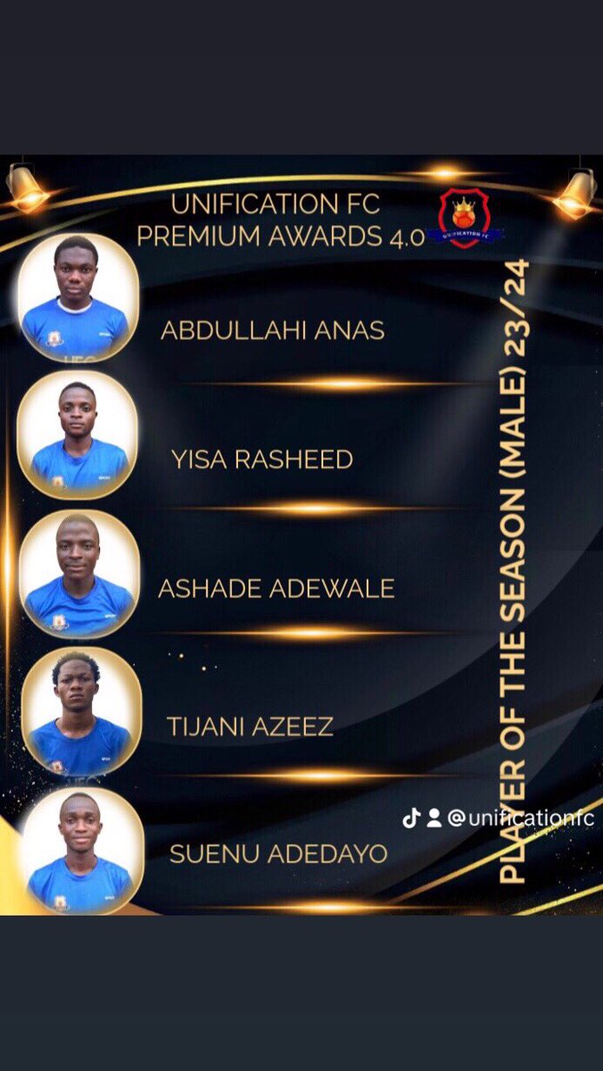 unificationfc's tweet photo. UNIFICATION FC PREMIUM AWARDS 4.0

Here we go!

3 categories 
5 nominees 
1 winner in each category https://t.co/ehqPEsTeHD