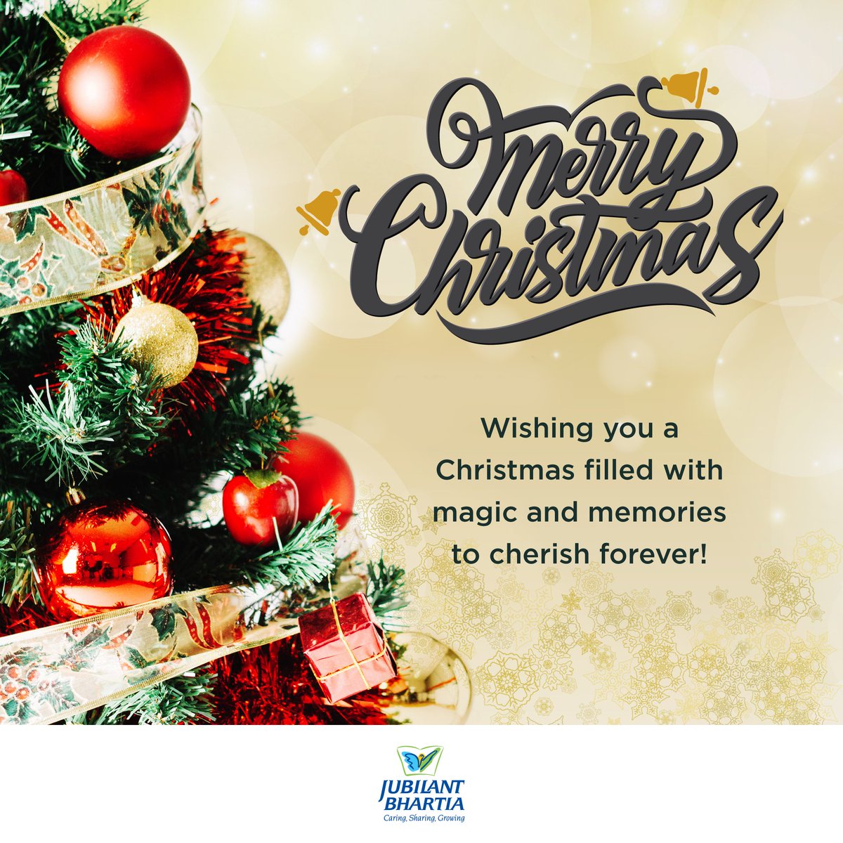 Wishing you a Christmas filled with magic and memories to cherish forever!

#Christmas2024 #MerryChristmas #Christmas #FestiveSeason #MerryChristmas2024 #Jubilant #JubilantBhartiaGroup
