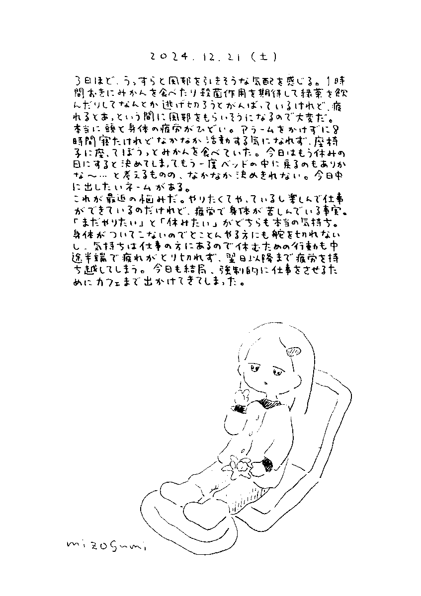 12月21日の絵日記 
