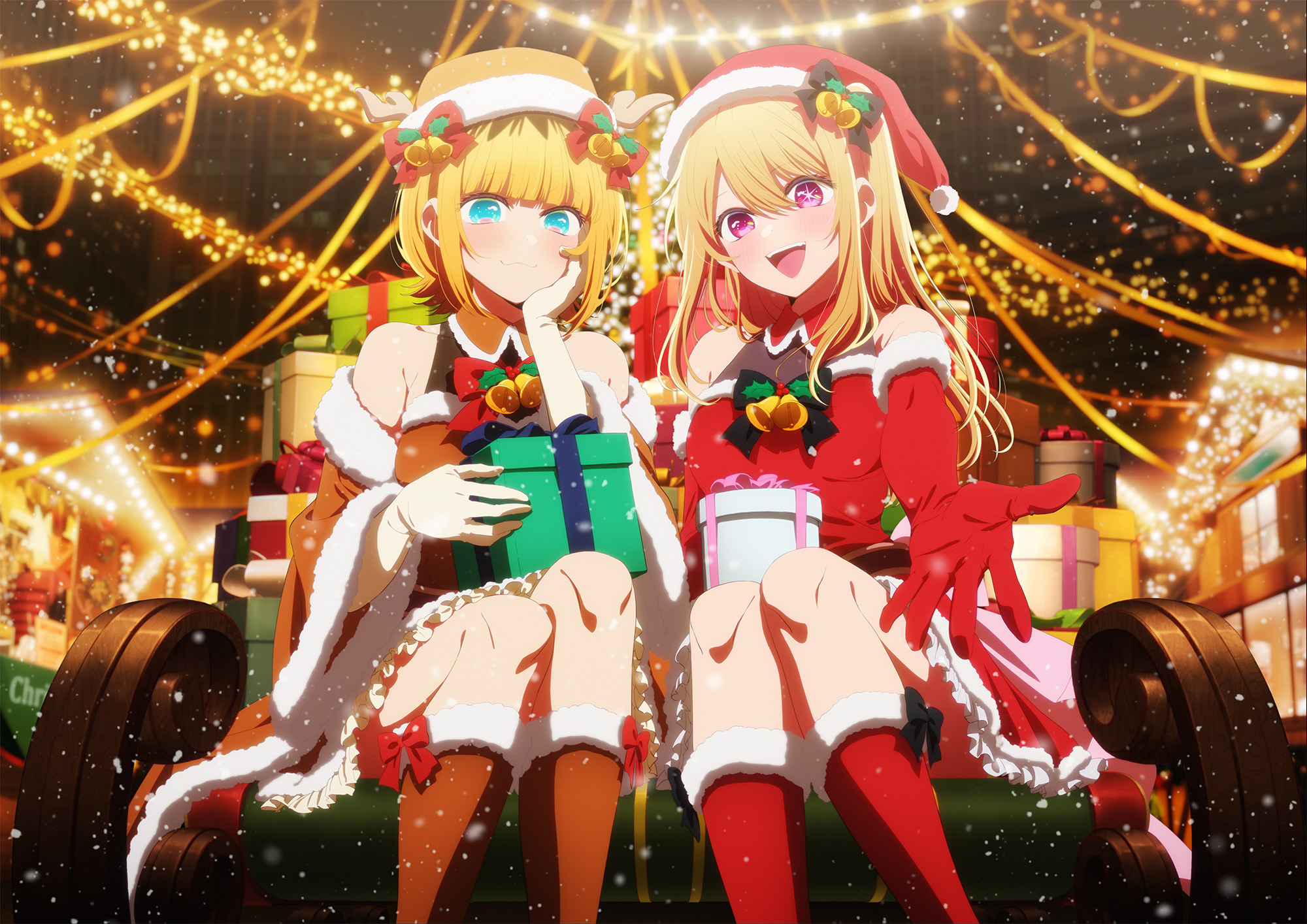 oshi no ko christmas visual ruby and mem-cho
