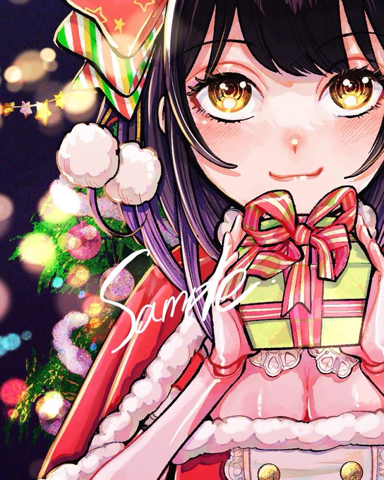 『おむかえ月見ドール』単行本第1巻の特典はそれぞれクリスマスモチーフのイラストになっていますぜひクリスマスプレゼントとしてGETしてみてください一枚目 電子書籍購入特典枚目 メロンブックス購入特典 